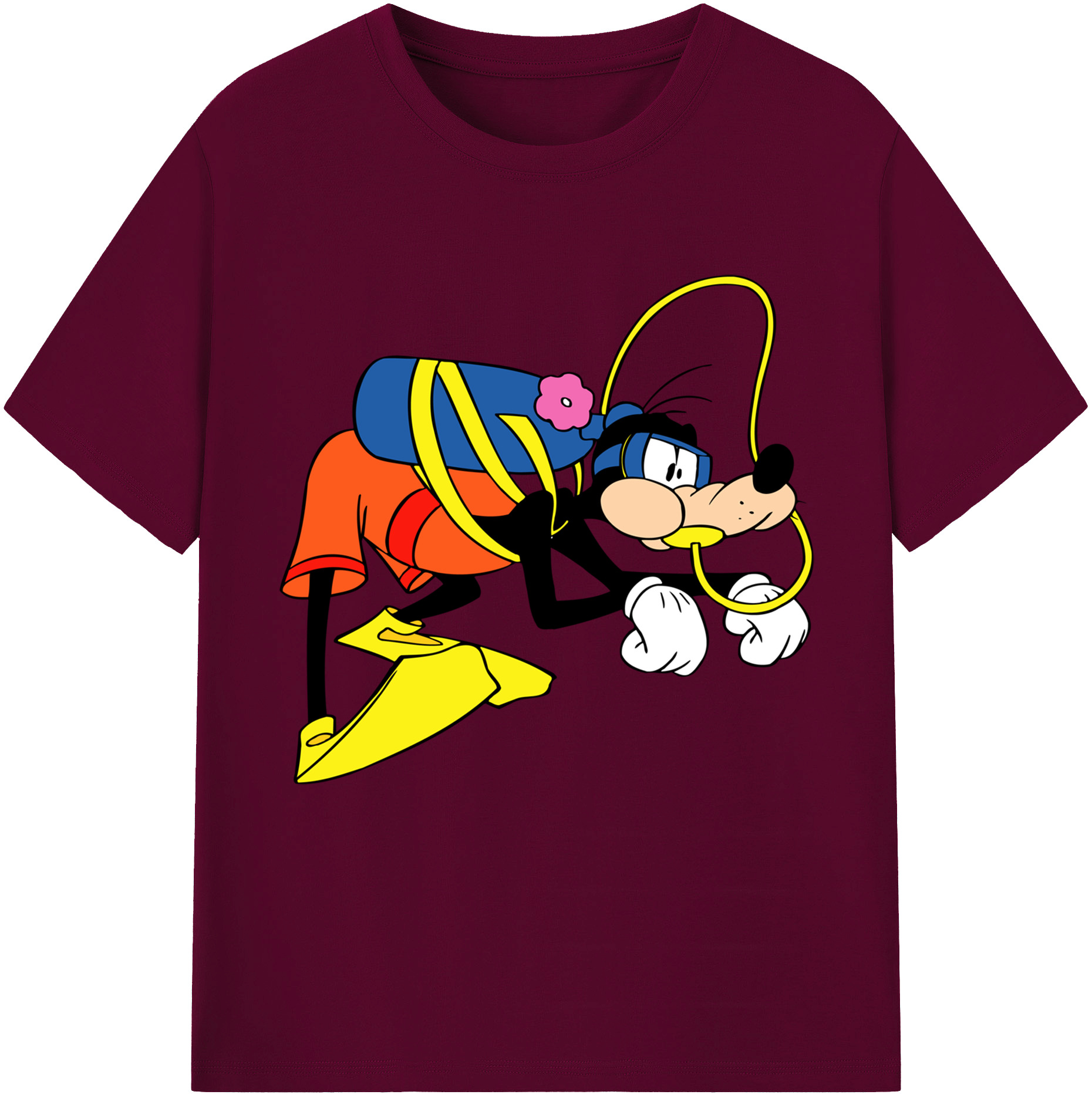 （画像用） ミッキーマウス Mickey Mouse レディースカジュアルプリントTシャツ（綿100％）